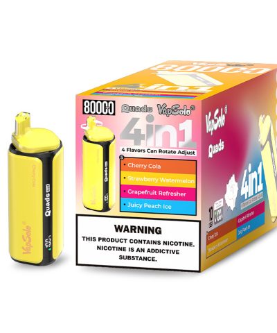 Vapsolo Quads 80000 Vape jetable - 4-in-1 Flavors, Mesh Coils