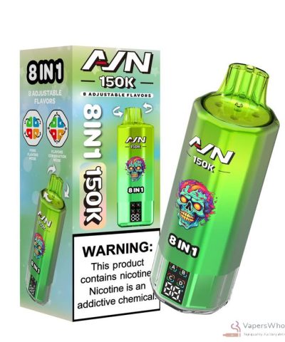 アイボノ・エイム 150Kパフ使い捨てVAPE|58ml電子リキッド&メッシュコイル