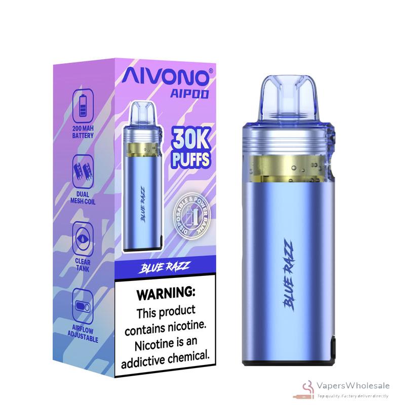Aivono AIM AIPOD 30000 Puffs Disposable Vape | Rechargeable & Adjustable Airflow - Image 5