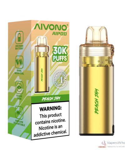 Aivono AIM AIPOD 30000 Puffs Vape jetable | Rechargeable & Airflow ajustable