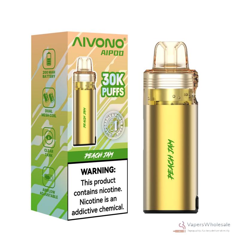 Aivono AIM AIPOD 30000 Puffs Disposable Vape | Rechargeable & Adjustable Airflow