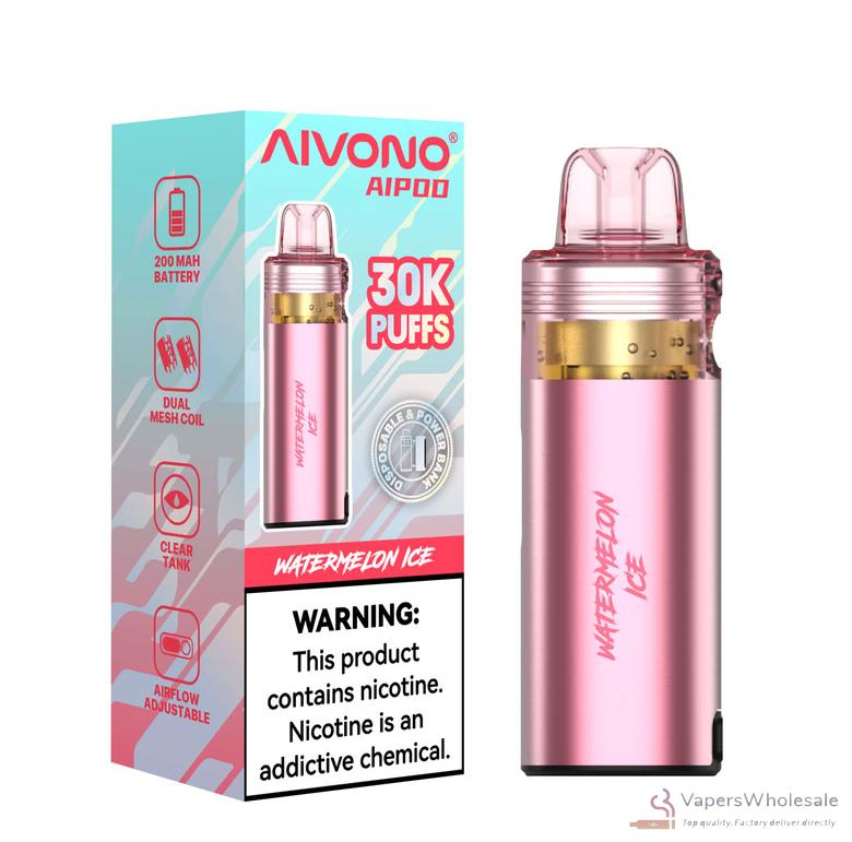 Aivono AIM AIPOD 30000 Puffs Disposable Vape | Rechargeable & Adjustable Airflow - Image 2