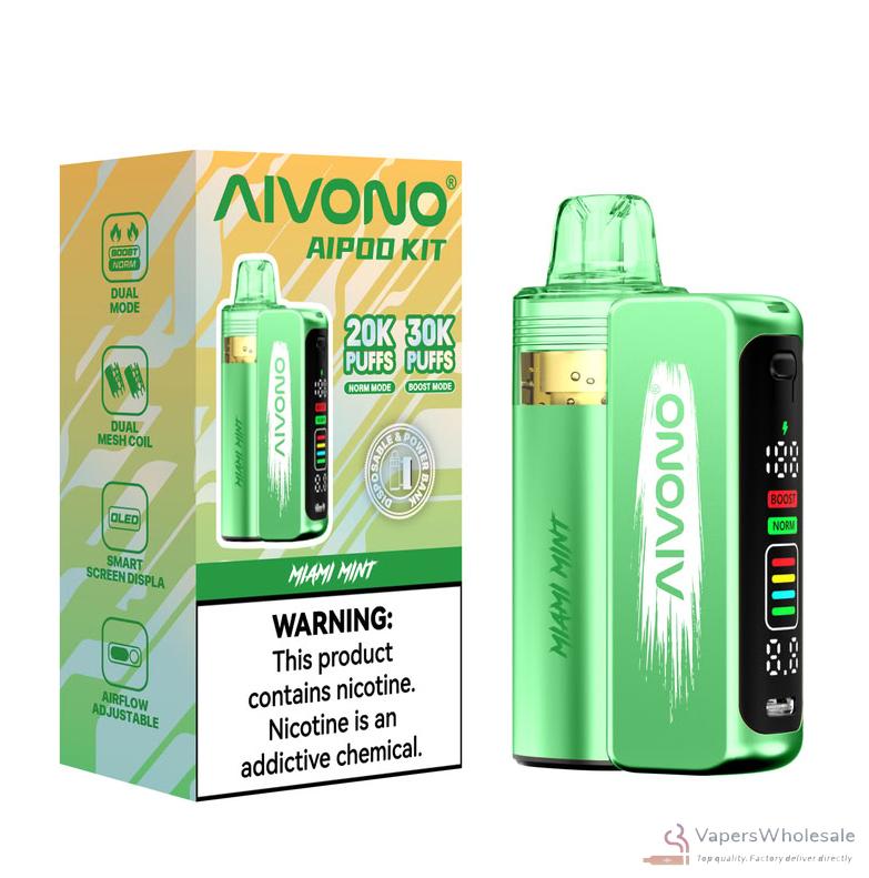 Aivono AIM AIPOD KIT 30000 Disposable Vape | Smart 30K Puffs - Obraz 5
