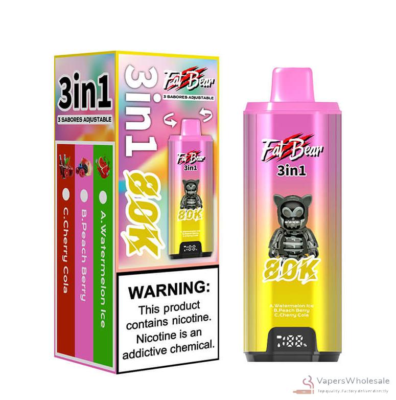 Aivono AIM FATBEAR 80K Disposable Vape | 80,000 Puffs, Rechargeable Type-C - Obraz 2