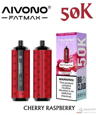 Vape descartável Aivono AIM FATMAX 50K - 50.000 baforadas, 30 ml, recarregável