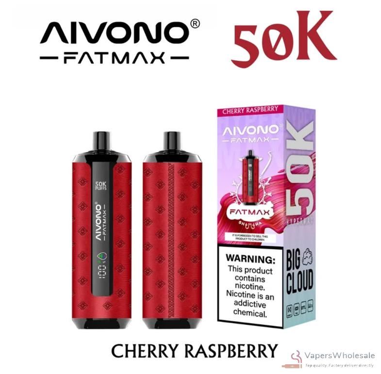 Vape descartável Aivono AIM FATMAX 50K - 50.000 baforadas, 30 ml, recarregável