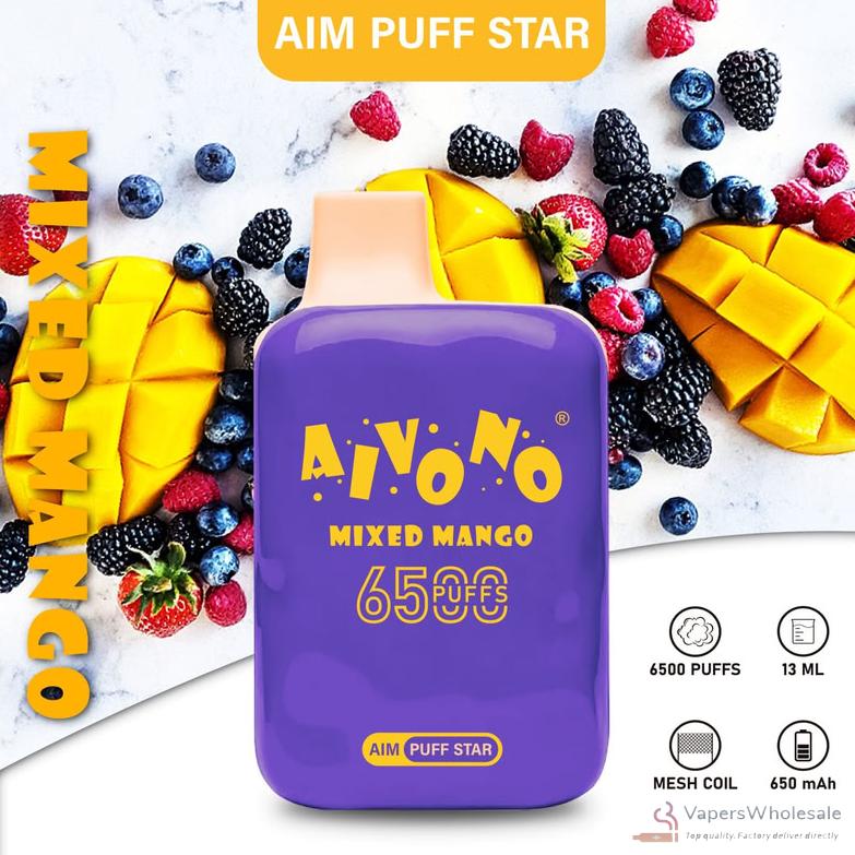 Aivono AIM PUFF STAR 6500 Disposable Vape | 6500 Puffs, Rechargeable - Immagine 2
