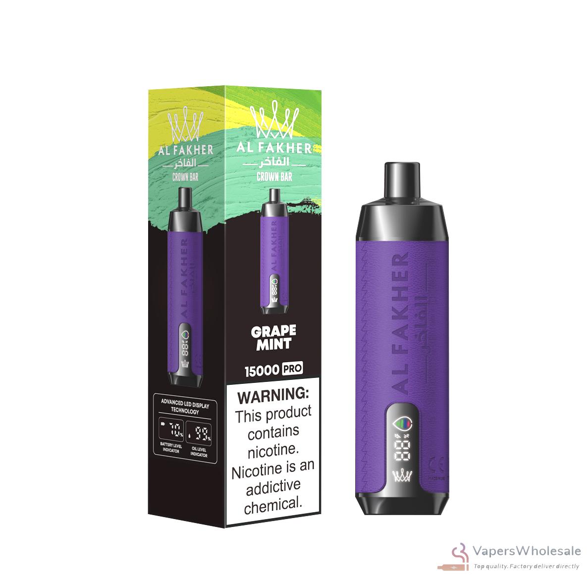 AlFakher Crown Bar 15000 Pro Disposable Vape - Imagem 4