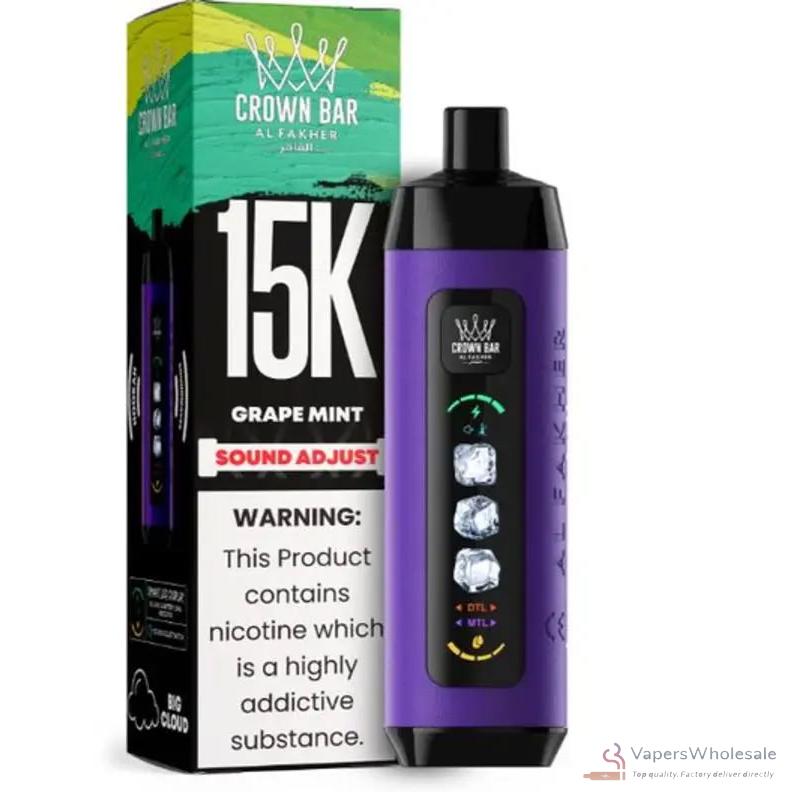 Alfakher ICE ADJUST 15000 Disposable Vape - Dual Mode, Big Screen, 15000 Puffs - Slika 5