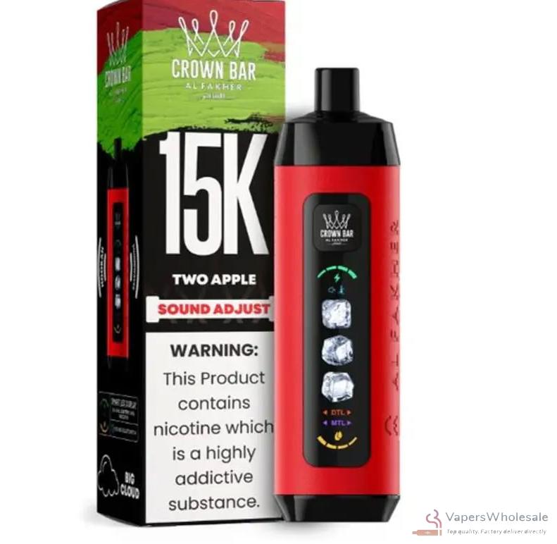 Alfakher ICE ADJUST 15000 Disposable Vape - Dual Mode, Big Screen, 15000 Puffs - Slika 2