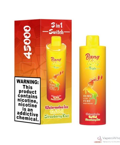 Bang King 45000 Puffs Triple Flavors Vape jetable | Rechargeable & 0-5% Nicotine