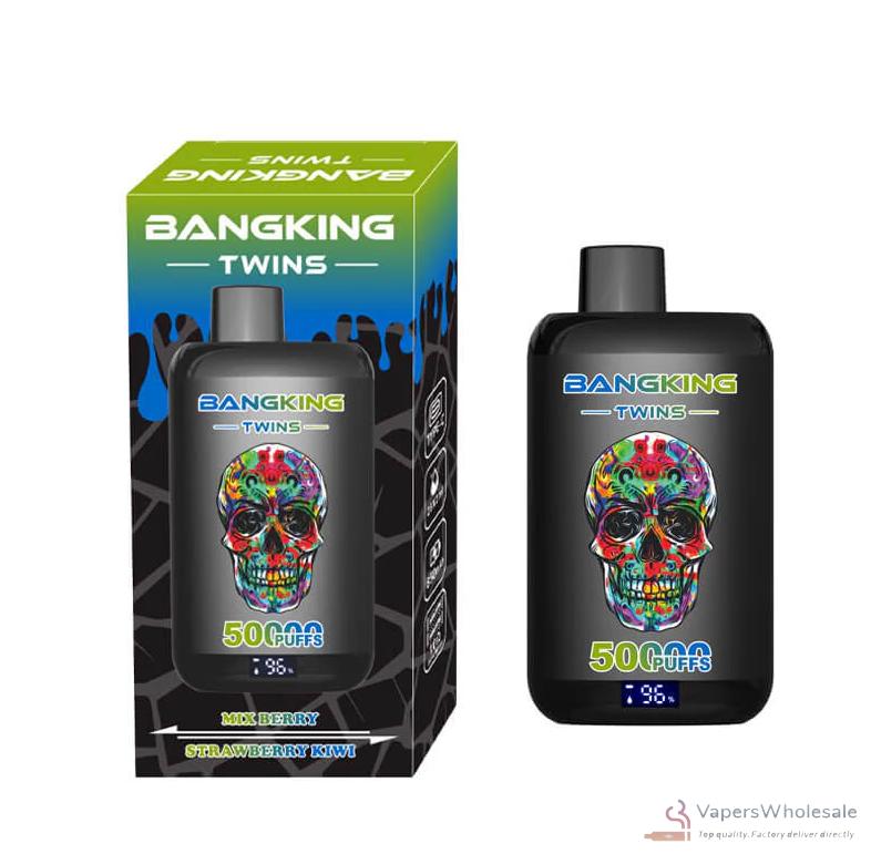 Bang King Twins 50000 Puff Dual Flavor Vape jetable - Rechargeable Mesh Coil