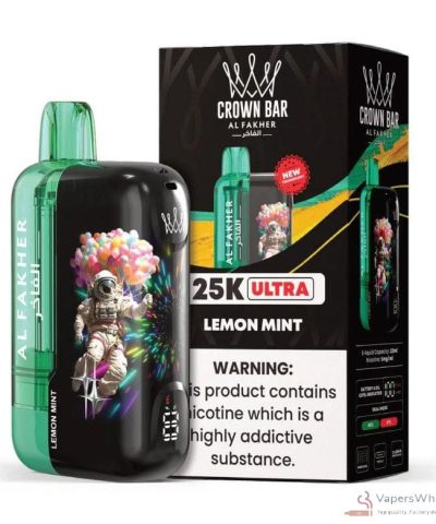 Crown Bar Al Fakher Ultra 25000 Bouffées Vape jetable - 20 Saveurs