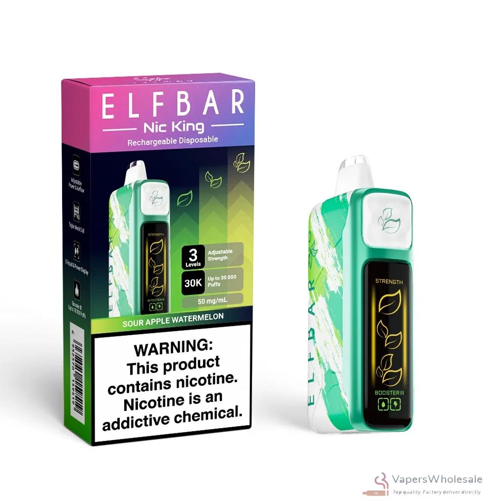 Elf Bar Nic King 30000 Puffs Disposable Vape | Rechargeable | 5% Nicotine - 画像6