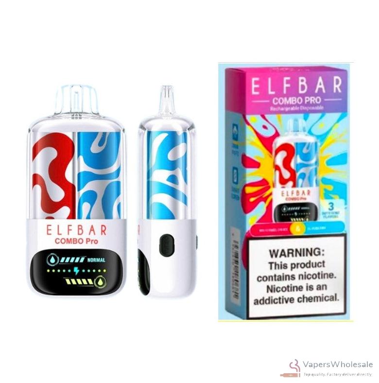 Elfbar Combo Pro 30000 Disposable Vape: 30K Puffs, Rechargeable Kit - 画像3
