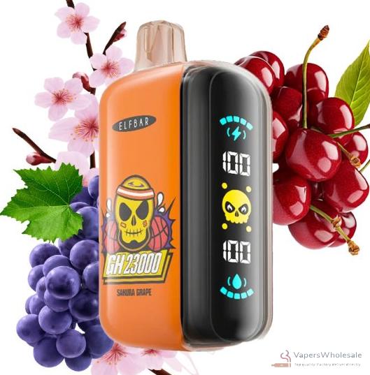 Elfbar GH23000 Vape descartável - 23.000 baforadas, 5% Nicotina, design compacto