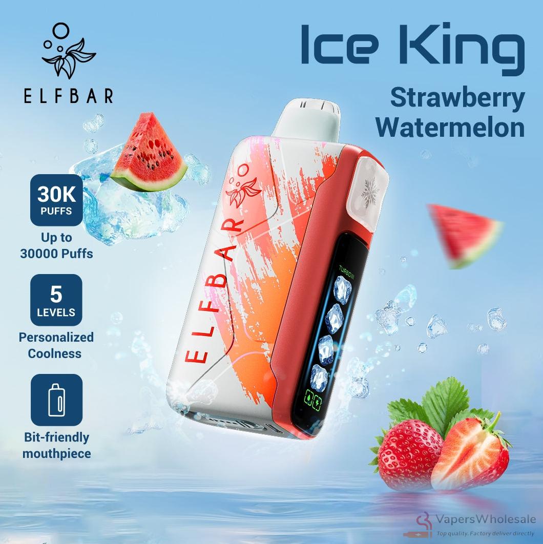 Elfbar Ice King 30000 Disposable Vape - 30K Puffs, Rechargeable, 20ml E-Liquid – Image 5