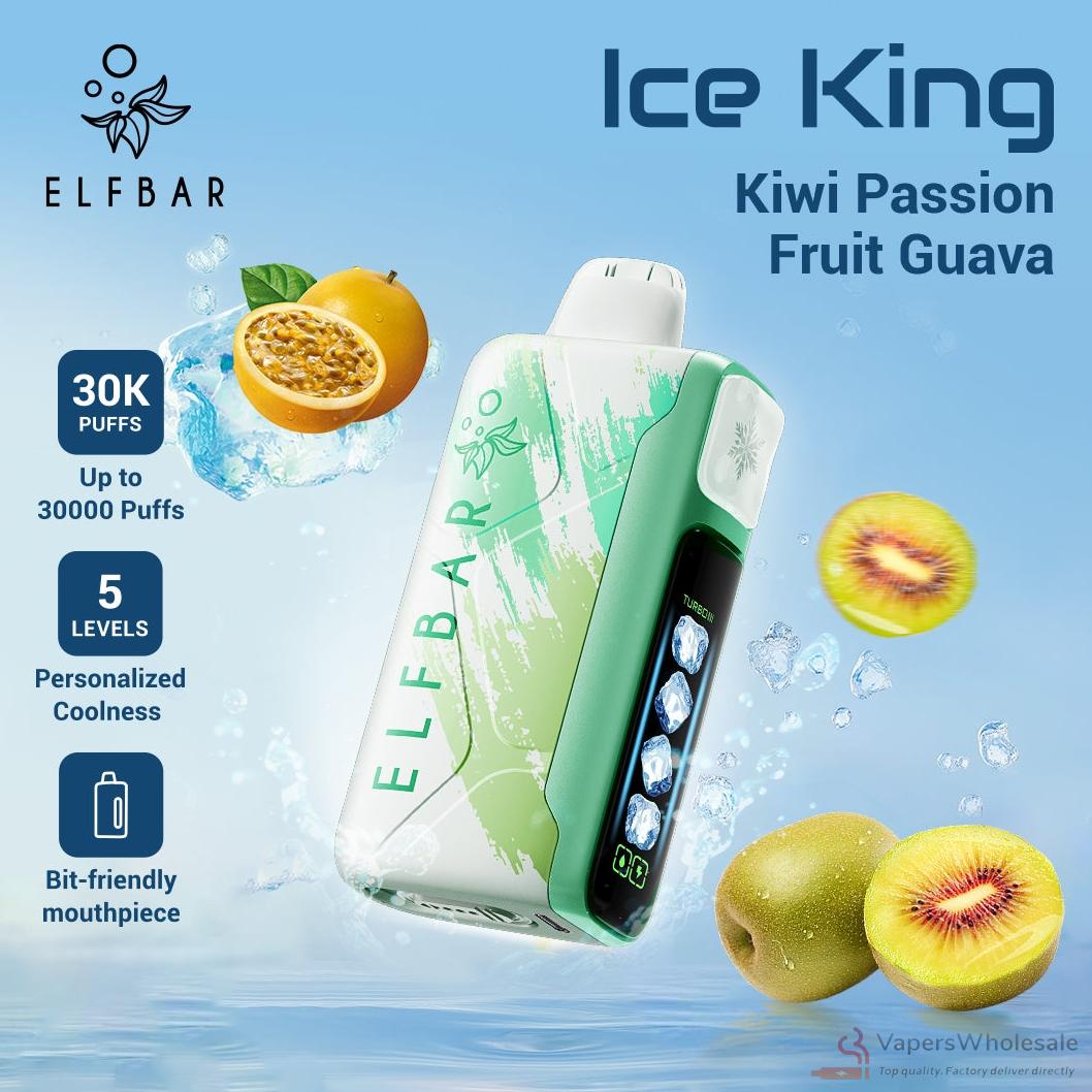 Elfbar Ice King 30000 Disposable Vape - 30K Puffs, Rechargeable, 20ml E-Liquid – Image 3