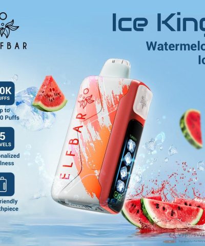 Elfbar Ice King 30000 Vape jetable - 30K bouffées, rechargeable, 20ml E-Liquid