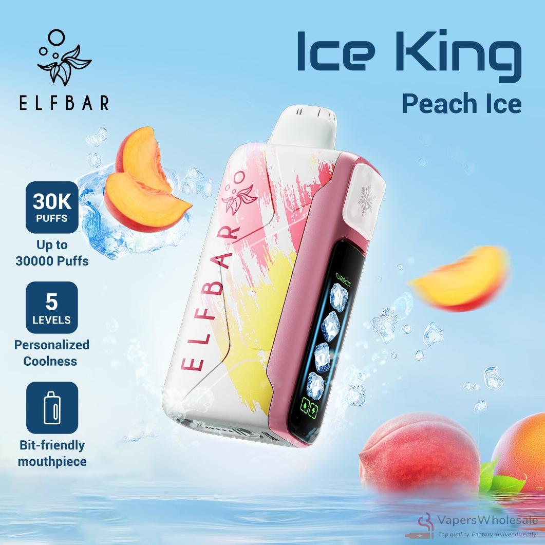 Elfbar Ice King 30000 Disposable Vape - 30K Puffs, Rechargeable, 20ml E-Liquid – Image 2