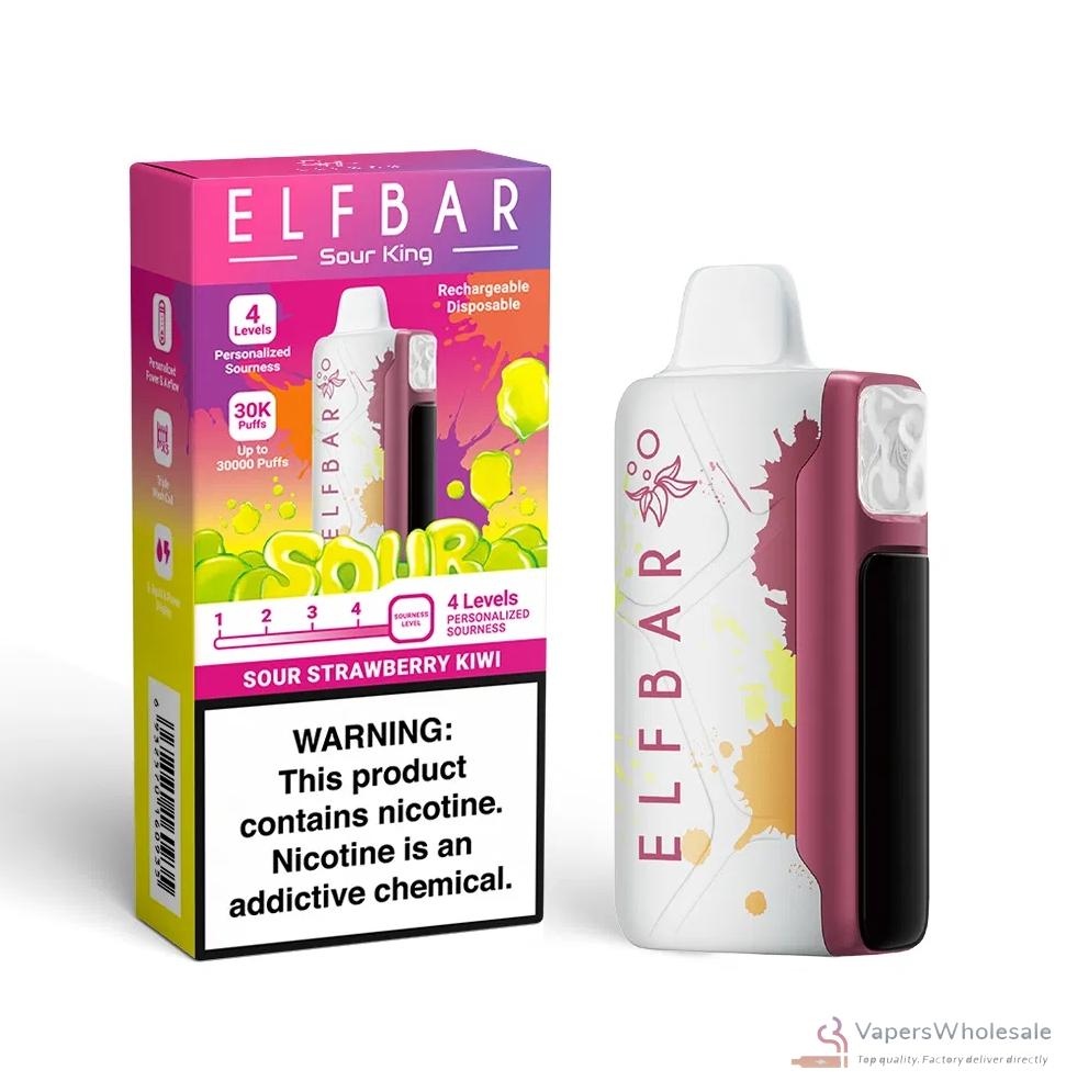Elfbar Sour King Disposable Vape with 30,000 Puffs & Customizable Sourness - Bild 2