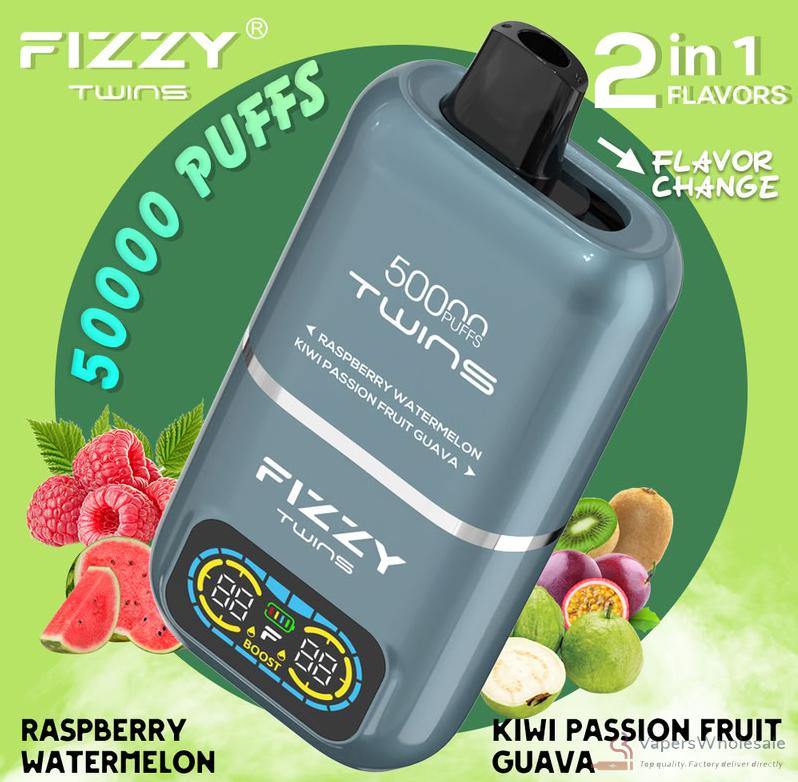 Fizzy 50000 Puffs 2-in-1 Disposable Vape | Dual Flavor Mesh Coil Device – Image 6