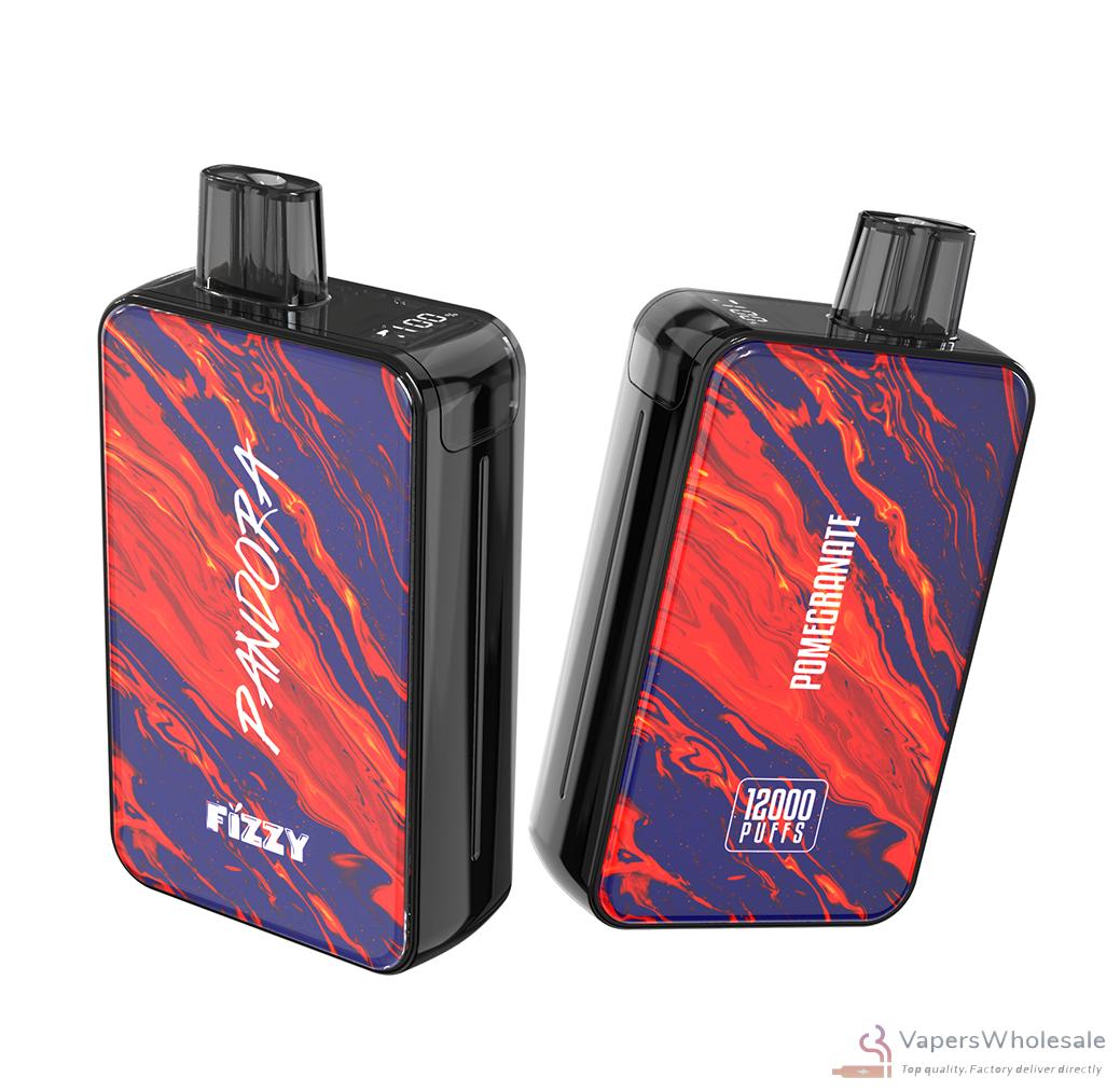 Fizzy Pandora 12000 Puffs Disposable Vape - Rechargeable, LCD Screen, 12 Flavors – Image 5