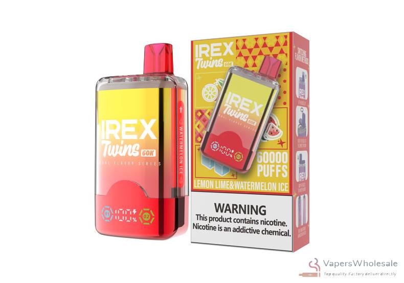 IREX TWINS 60000 Disposable Vape - 40K Puffs, Dual Tank 5% Nicotine - Billede 3
