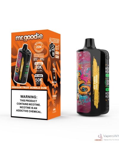 Vue alternative de Mr. Goodie SHISHA Disposable Vape: Dual-Mode 30K DTL / 50K MTL Puffs