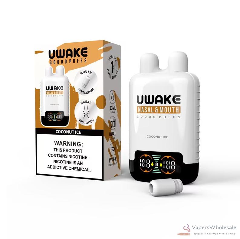 Mr. Goodie UWAKE Dual Tank Smart Screen Disposable Vape - 30,000 Puffs - Imagem 2
