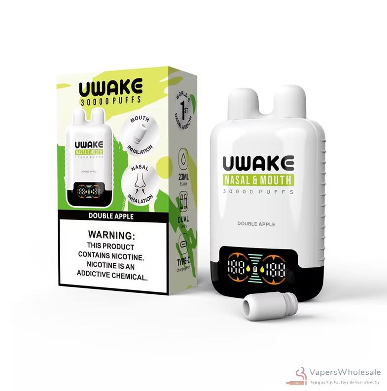 Mr. Goodie UWAKE Dual Tank Smart Screen Disposable Vape - 30,000 Puffs - Imagem 4