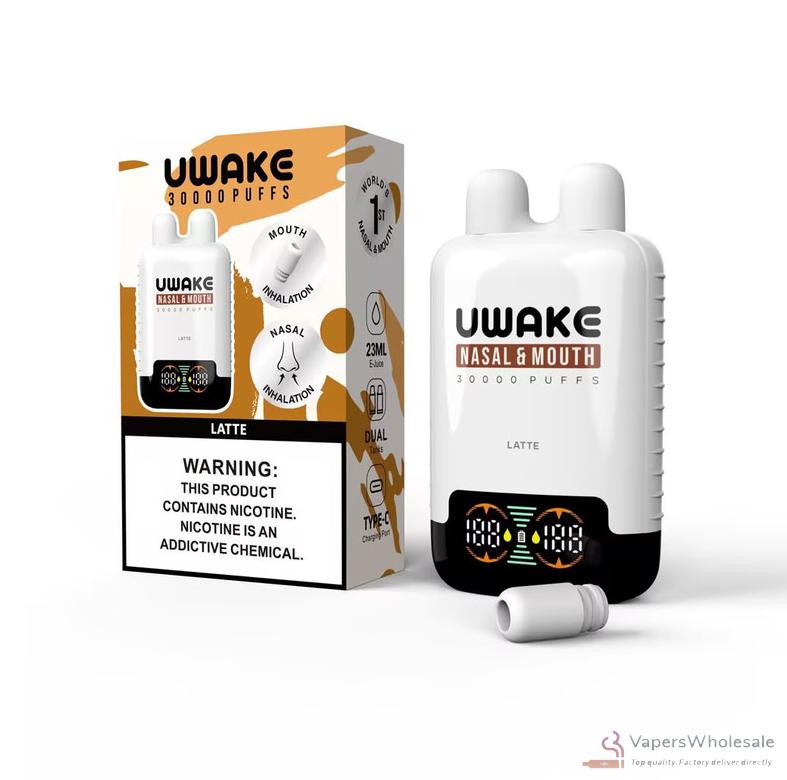 Mr. Goodie UWAKE Dual Tank Smart Screen Disposable Vape - 30,000 Puffs - Imagem 5