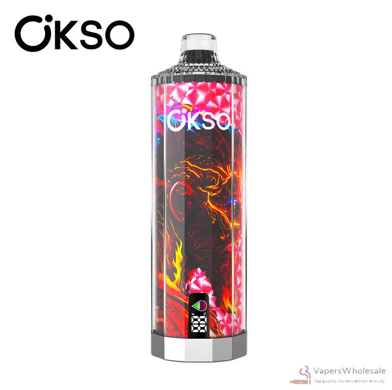 OKSO Shisha Hookah Mega 50K Disposable Vape - 50,000 Puffs, 40mL E-liquid - Εικόνα 2
