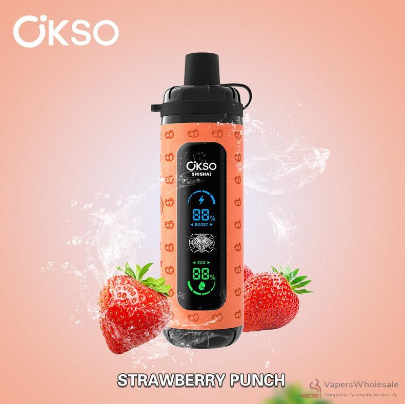 OKSO Shisha Max 40K Disposable Vape - 40000 Puffs, Rechargeable Mesh Coil Device - Bild 3