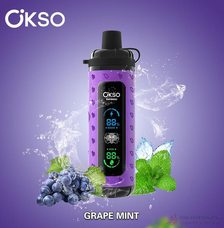 OKSO Shisha Max 40K Disposable Vape - 40000 Puffs, Rechargeable Mesh Coil Device - Bild 4