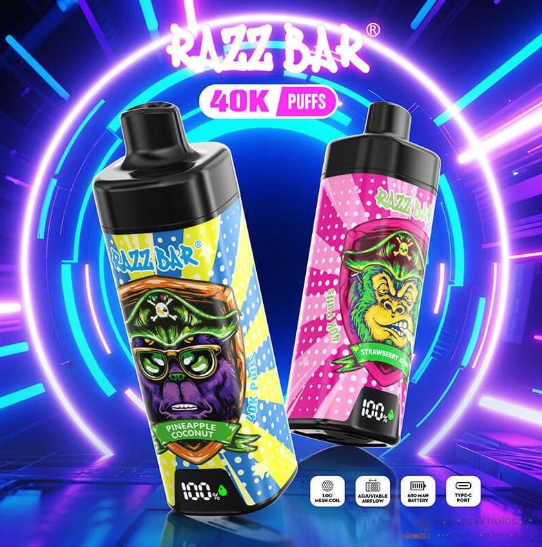Razz Bar NEW 40000 Puffs Disposable Vape | LED Display | 16 Flavors - 画像2