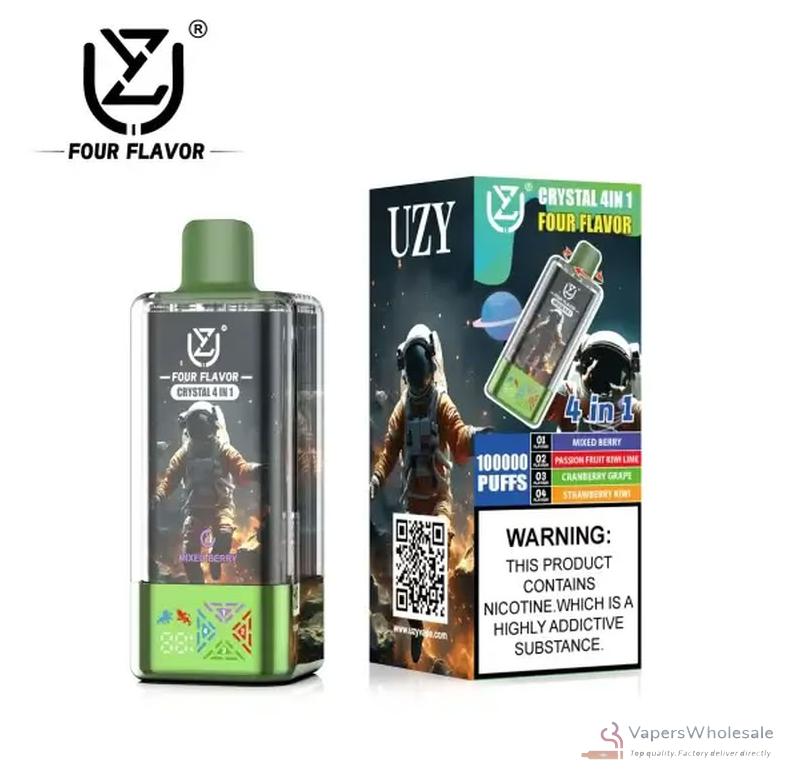 UZY Crystal 4 in 1 Disposable Vape - Quad Flavor, 100000 Puffs, Premium Vaping – Bild 6