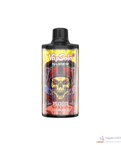 Vapsolo Super 15000 jednorazowy Vape - 15000 zaciągnięć, cewka siatkowa, regulowany przepływ powietrza