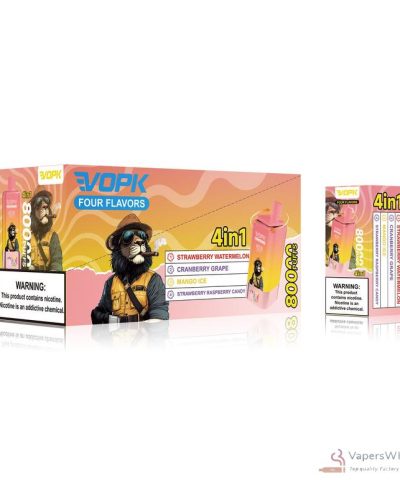 Vista alternativa do VOPK 80000 Disposable Vape: 80K Puffs, 4 Flavor Modes, Rechargeable