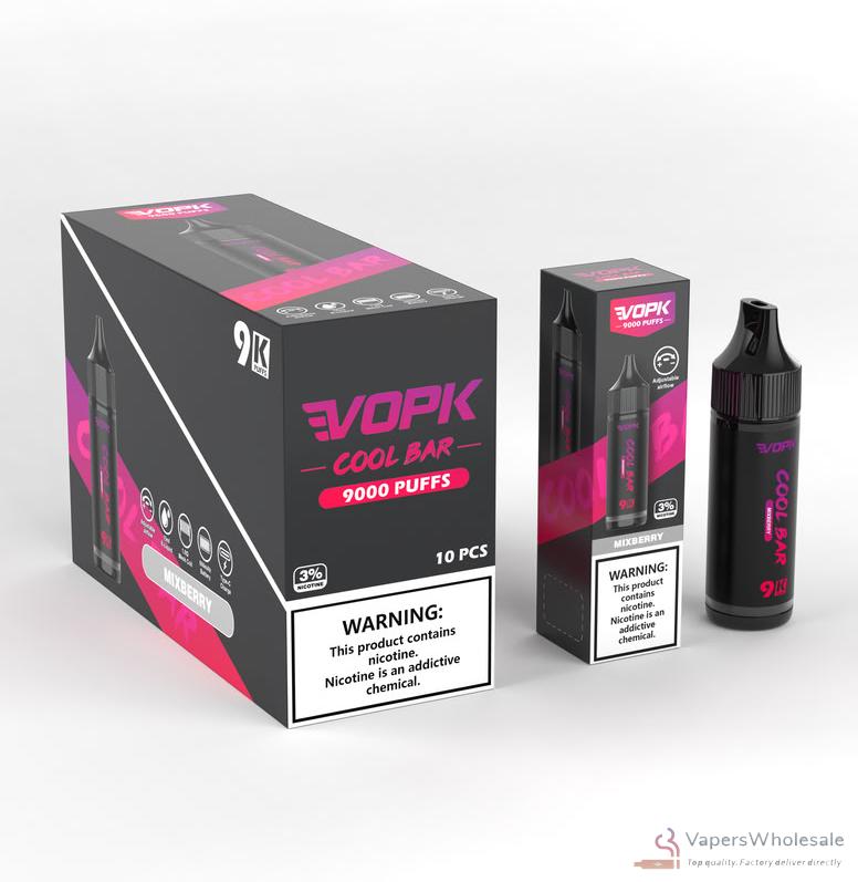 VOPK Cool Bar 9000 Disposable Vape Pen | 9000 Puffs & 10 Flavors - Imagem 5