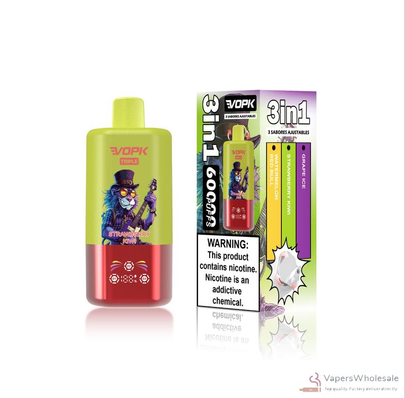 VOPK Triple 60000 Disposable Vape 60K Puffs Triple Flavor Mesh Coil - Imagem 2