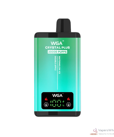 Vue alternative de Wga Crystal Plus 20000 Disposable Vape - Dual Flavor Tanks, Type-C Charging
