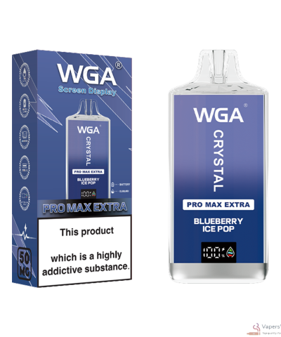 Vue alternative de Wga Crystal Pro Max Extra 15000 Disposable Vape - 15000 Puffs, 25ml Capacity