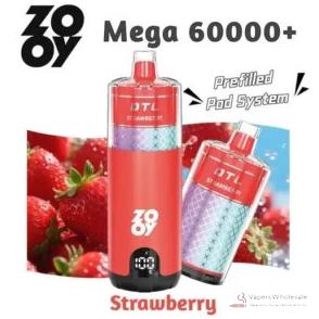 Vista alternativa do ZOOY MEGA 60000 Disposable Vape Kit: Prefilled Pod with Long Puffs