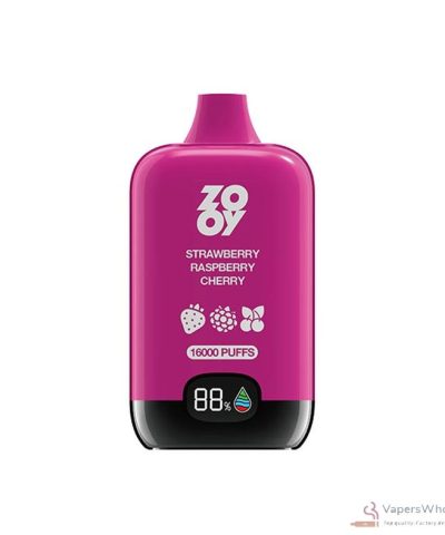 Vape descartável Zooy Rainbow 16000 - 16000 baforadas, 26 ml de E-líquido, ecrã inteligente