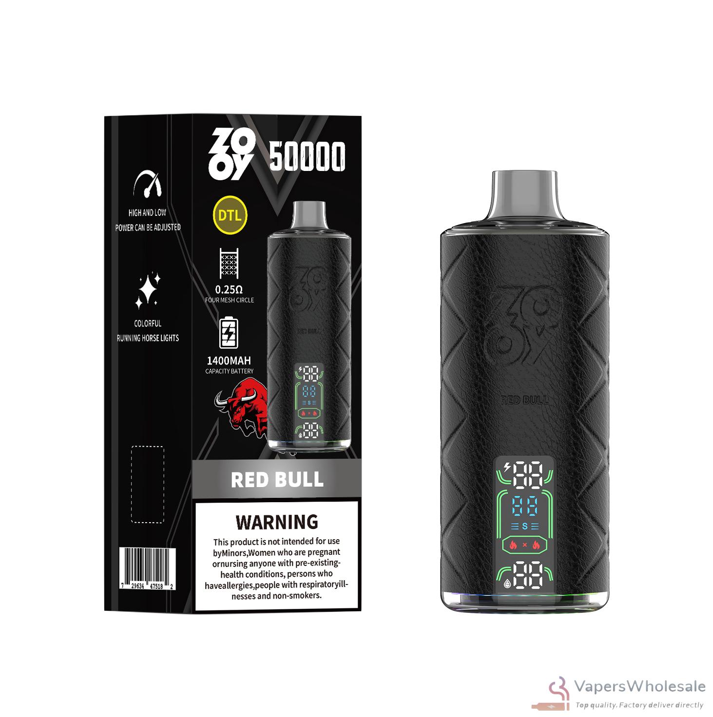 Zooy Shisha 50000 Disposable Vape - 50K Puffs, Rechargeable, Adjustable Airflow - Image 6