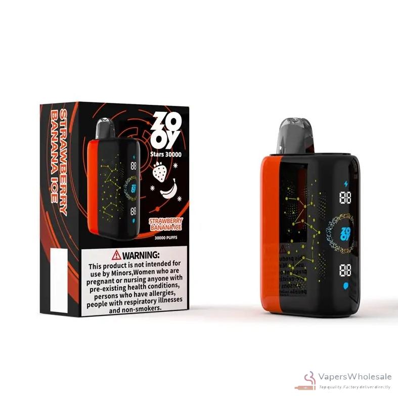 Zooy Stars 30000 Disposable Vape - 30,000 Puffs, Adjustable Airflow, Dual Mesh Coil - Billede 5