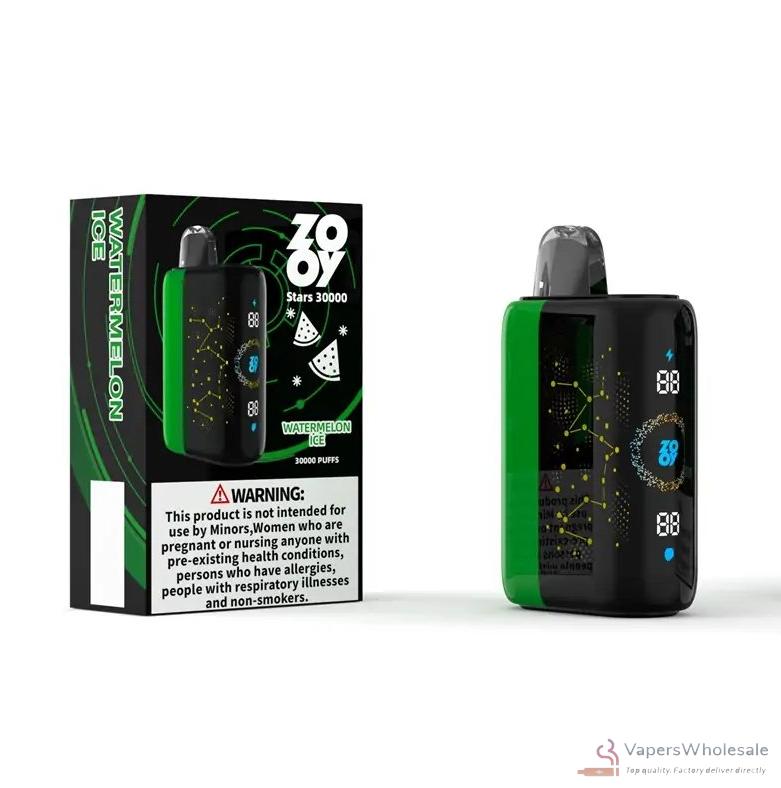 Zooy Stars 30000 Disposable Vape - 30,000 Puffs, Adjustable Airflow, Dual Mesh Coil - Billede 3