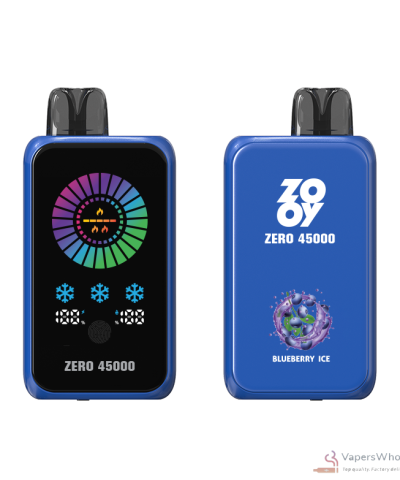 Zooy Zero 45000: Vape descartável com controlo ajustável do gelo e do gelo